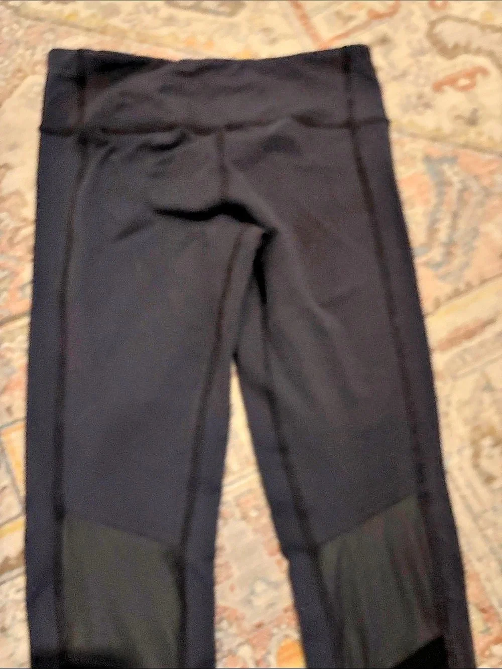 Alo Black Moto Detail Leggings M